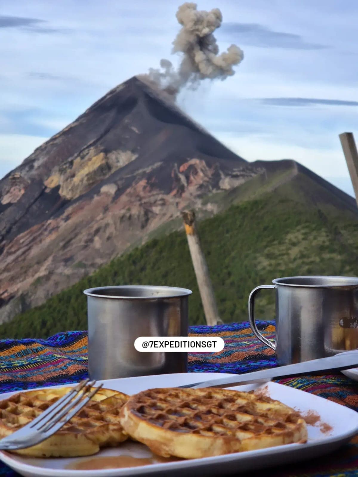 Desayuno En Volcan Acatenango - Expedición de aventura en Guatemala